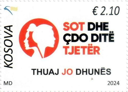Kosovo Stamps 2024. Today and Every Other Day. Against woman violence. Set MNH