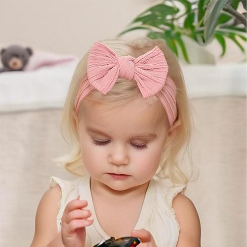 Fecawd 6PCS Baby Headbands Girls Headbands with Bows Soft Stretchy Nylon Hair...
