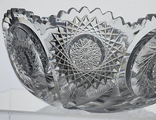 ABP cut glass bowl American E