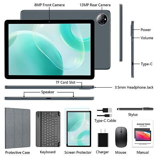 Android 14 Tablet 10 Inch 4G Cellular Tablet Octa-Core 128GB Storage + 148+6G...