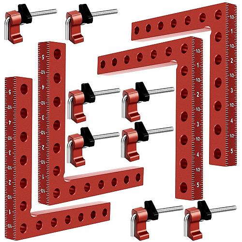 90 Degree Clamp Cabinet Clamp 5.5" x 5.5"14 x 14cm Aluminum Alloy Right Angle...
