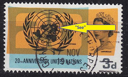 ENGLAND GREAT BRITAIN [1965] MiNr 0404 x II ( O/used ) [01] Plattenfehler