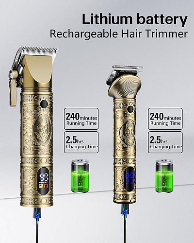 AMULISS Professional Hair Clippers for Men - Cordless Hair Clippers and Trimm...