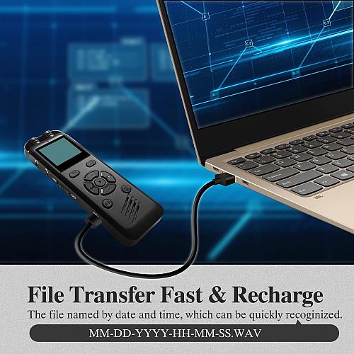 Hubotowin Digital Voice Recorder 64GB Voice Activated Recorder Audio Recorder...