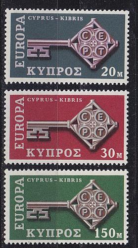 ZYPERN CYPRUS [1968] MiNr 0307-09 ( **/mnh ) CEPT