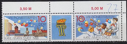 GERMANY DDR [1988] MiNr 3181 WZd760 ( **/mnh )