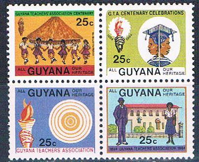 Guyana 825a Unused blk 4 Our Heritage 1984 CV 1.00 (G0366)+