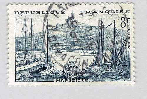 France 775 Marseille 1955 Used (BP91815)