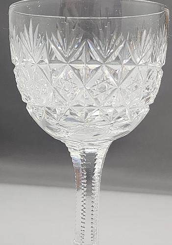 Cut glass Sherry wellington signed WEBB England Pair