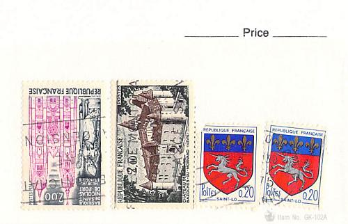 France 3 different of 4 total stamps included (SC0_315)