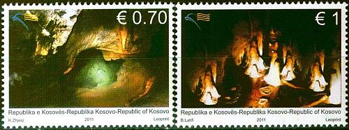 Kosovo Stamps 2011. Caves. Set MNH