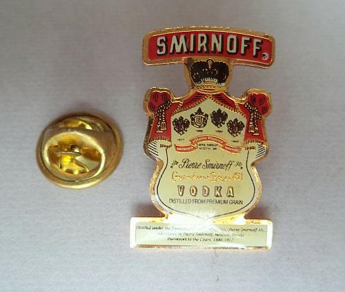 Smirnoff Vodka Moscow Beverage pin, badge.