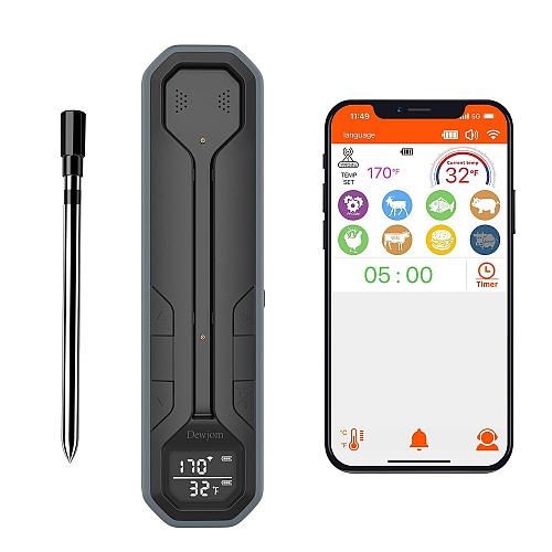 Wireless Meat Thermometer – Digital Cooking Thermometer with Wireless Probe –...