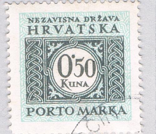 Croatia J11 Used Postage Due .5k 1 1943 (BP84125)