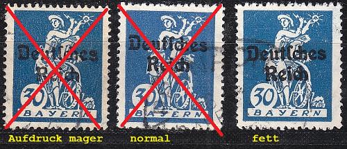 GERMANY REICH [1920] MiNr 0123 XI ( O/used ) [01] Plattenfehler