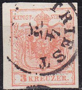&Ouml;STERREICH AUSTRIA [1850] MiNr 0003 Y a III ( O/used ) [05]