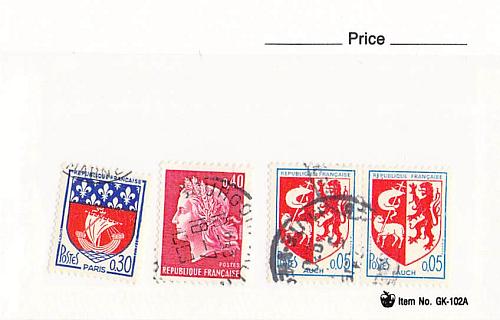 France 3 different of 4 total stamps included (SC0_316)