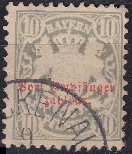 GERMANY Bayern Bavaria [Porto] MiNr 0006 ( O/used ) [01]
