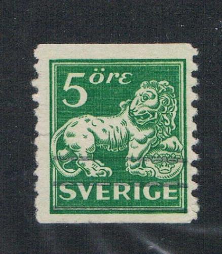 Sweden 116 Used Heraldic Lion (S0371)