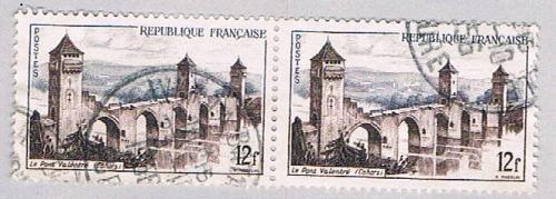 France 777 Used pair Bridge 1955 (BP56507)
