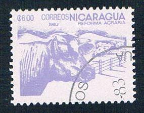 Nicaragua 1302 Used Cattle lr 1983 (N0610)+