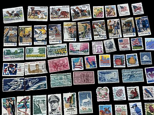 120 all different US used stamp lot with sets Free shipping