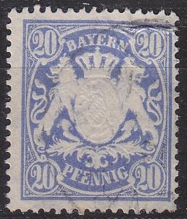GERMANY Bayern Bavaria [1888] MiNr 0057 B ya ( O/used )