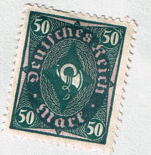 Germany 184 Unused Post Horn 50pf 1922 CV 1.50 (BP87334)