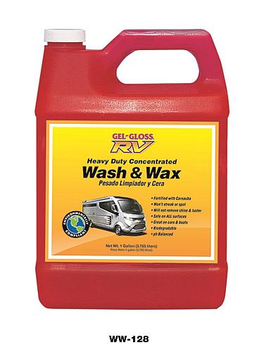 Gel-Gloss RV Wash and Wax - 128 oz. - WW-128Packaging May Vary