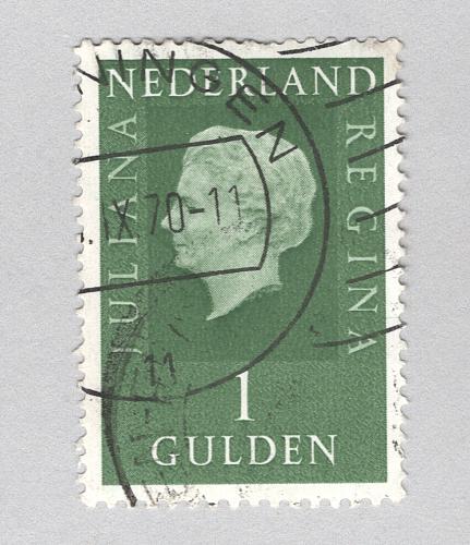 Netherlands Used Queen wilhelmina green one (BP88403)