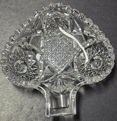 American Brilliant Period hand Cut Glass Bridge set Antique