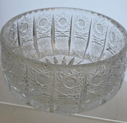 Crystal Cut Glass Bowl