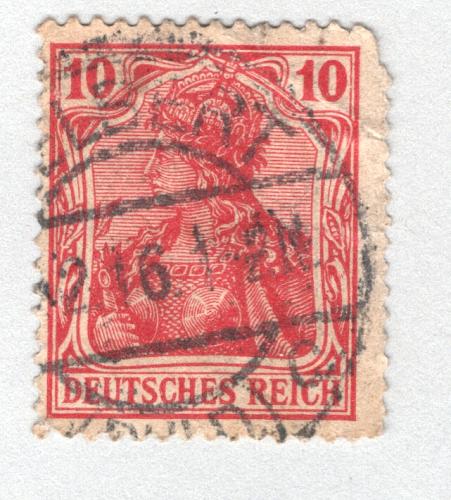 Germany 83 1905 Germania 10pf Used (BP88807)