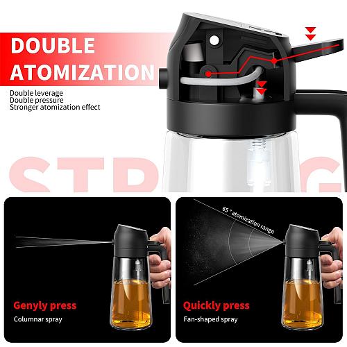 Oil Dispenser For Kitchen Oil Sprayer For Cooking 2 in 1 Oil Dispenser and Oi...