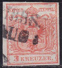 &Ouml;STERREICH AUSTRIA [1850] MiNr 0003 Y a III ( O/used ) [02]