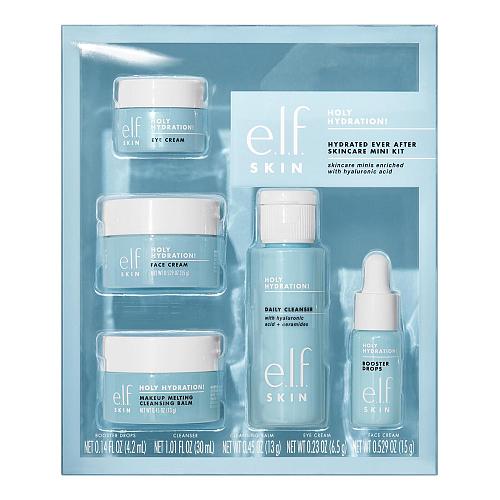 e.l.f. SKIN Holy Hydration Hydrated Ever After Skincare Mini Kit Cleanser Mak...