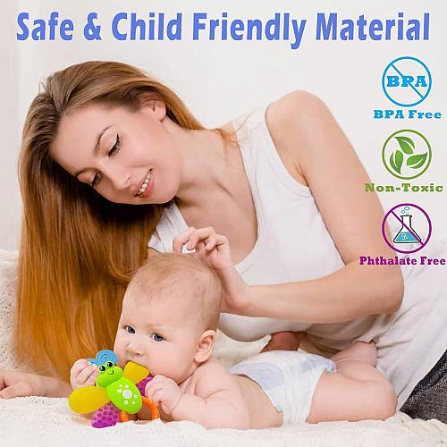 AIVIAI Baby Toys 0-6 Months Infant Toys 0-3 Months Infant Rattles Baby Rattle...