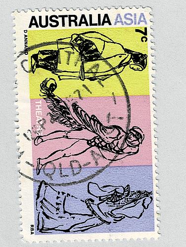 Australia Hialeah multicoloured Used (BP91204)