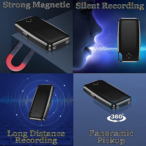 Voice Recorder 64GB Voice Activated Recorder with 1136 Hours Recording Capaci...