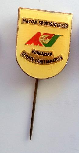 Magyar Hungarian Sports Confederation. Rare Pin, badge
