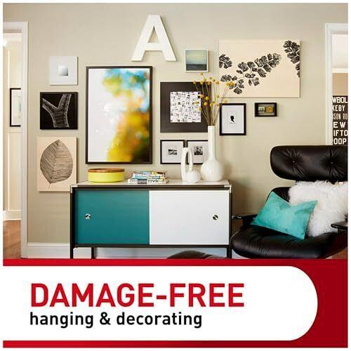 Command 15 lb & 10 lb Large and Medium Picture Hanging Strips 28 Assorted Pai...