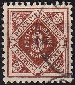 GERMANY W&uuml;rttemberg [Dienst] MiNr 0105 ( O/used )