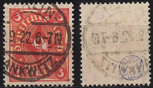 GERMANY REICH [1921] MiNr 0172 ( O/used ) [01] gepr&uuml;ft