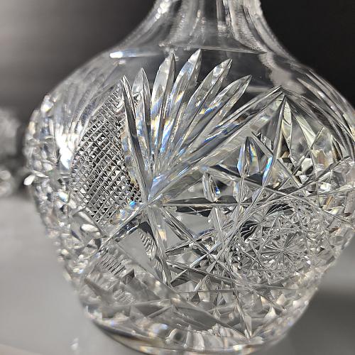 Carafe American Brilliant Period hand Cut Glass