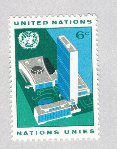 UN NY 187 MNH Buildings 1968 (BP84313)