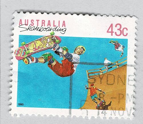 Australia Skateboarder blue 43 Used (BP89332)