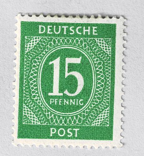 Germany 541 numeral 15 green 1946 MLH (BP90937)