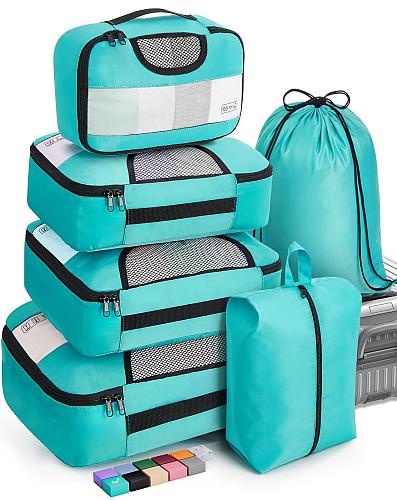 Veken 6 Set Packing Cubes for Suitcases Travel Essentials for Carry on Luggag...