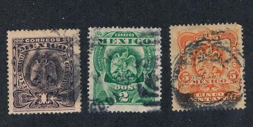 Mexico 304-306 Used Cat Val 1.15 (M0033)