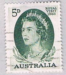 Australia 351 Used QEII Green 5d 1963 (BP55713)